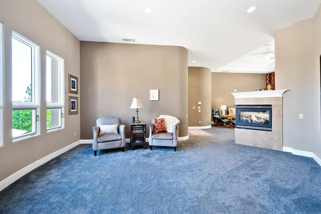 a house view with a seating space