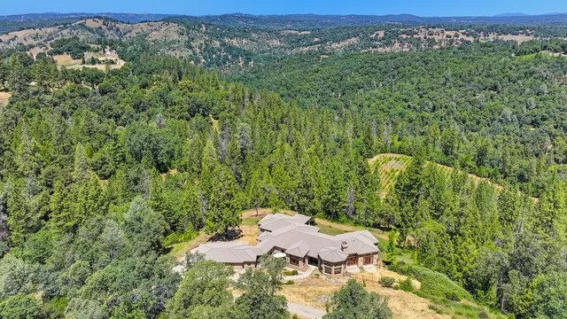 a dining room with furniture a chandelier and wooden floor