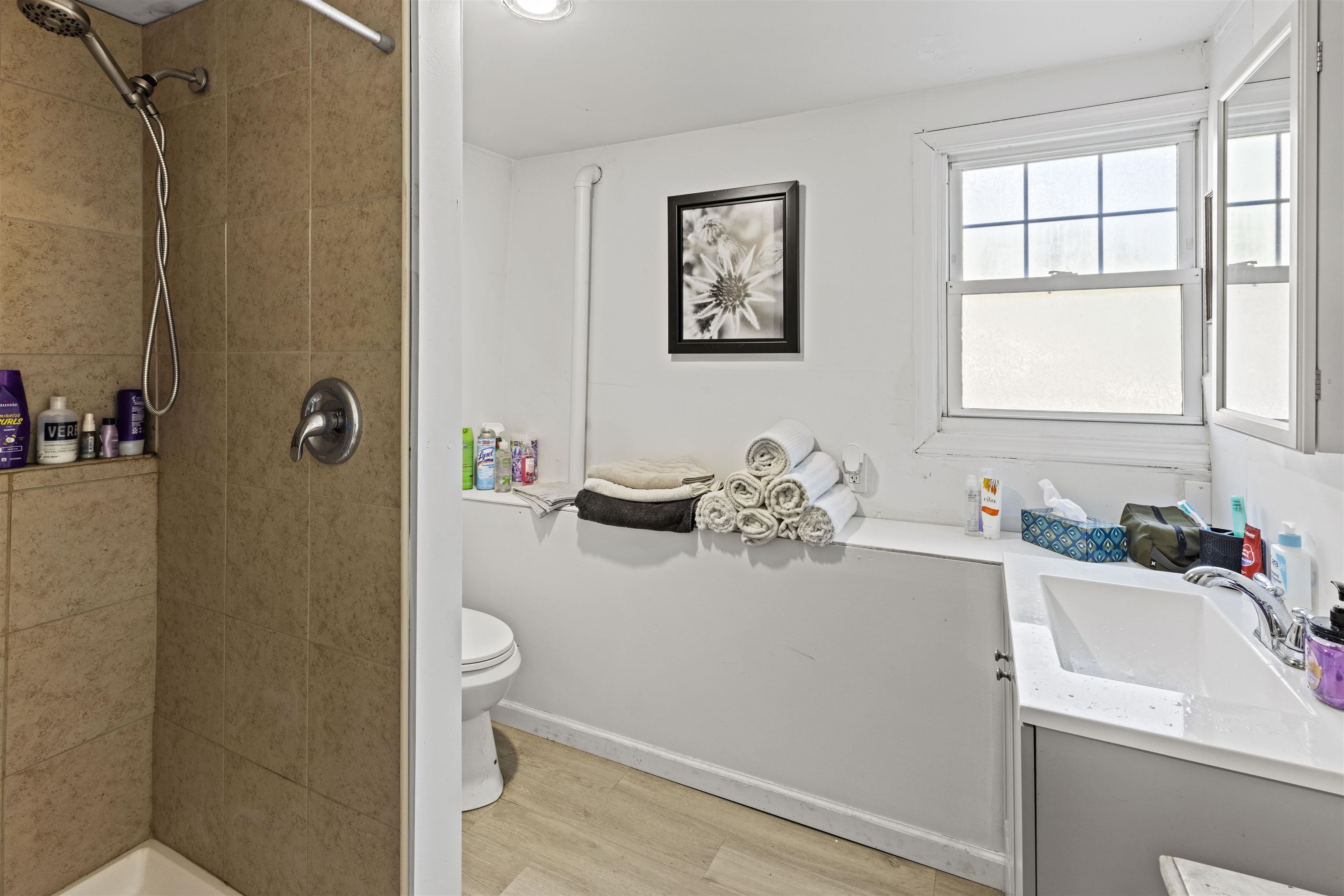 35 Bay Shore Road Cape May, NJ 08204 - Photo 21 of 45 a bathroom with a sink toilet and shower
