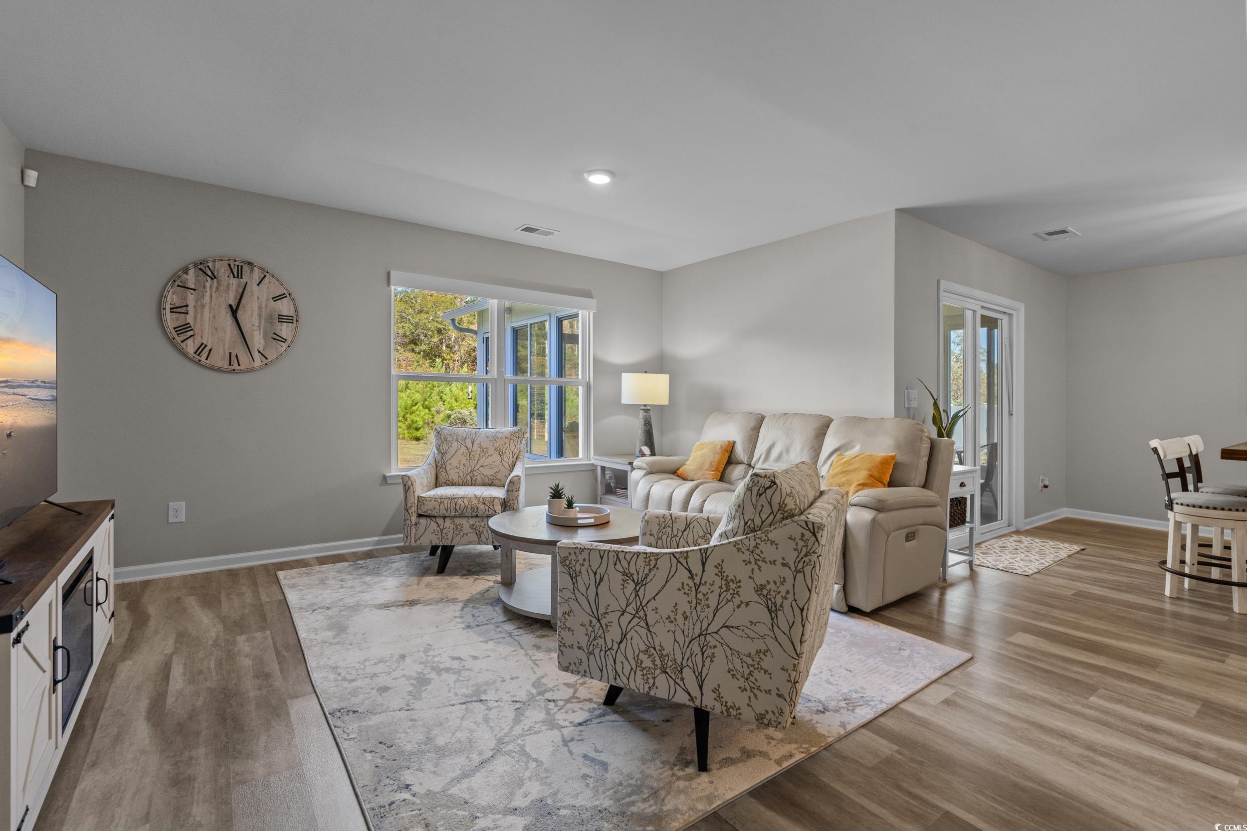 1803 Promise Pl. Myrtle Beach, SC 29588 - Photo 16 of 40 Living area with light wood-style flooring and recessed lighting