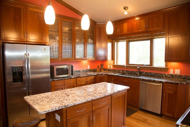 1075 Old Greenville Road Staunton, VA 24401 - Photo 23 of 50 a kitchen with stainless steel appliances granite countertop a sink a stove and a refrigerator