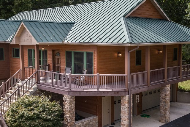 1075 Old Greenville Road Staunton, VA 24401 - Photo 10 of 50 a view of a house with wooden deck and furniture