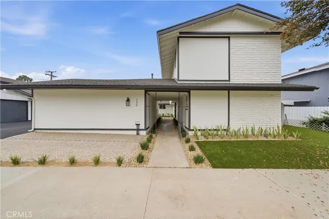 front view of house with a yard