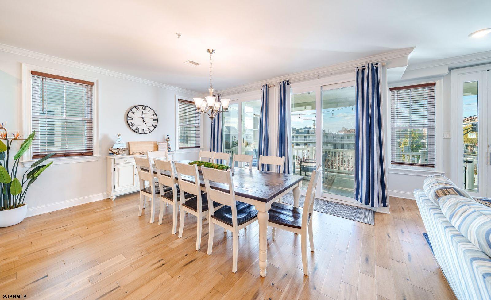 901 Wesley Avenue, Unit B Ocean City, NJ 08226 - Photo 5 of 33 a view of a dining room with furniture window and wooden floor