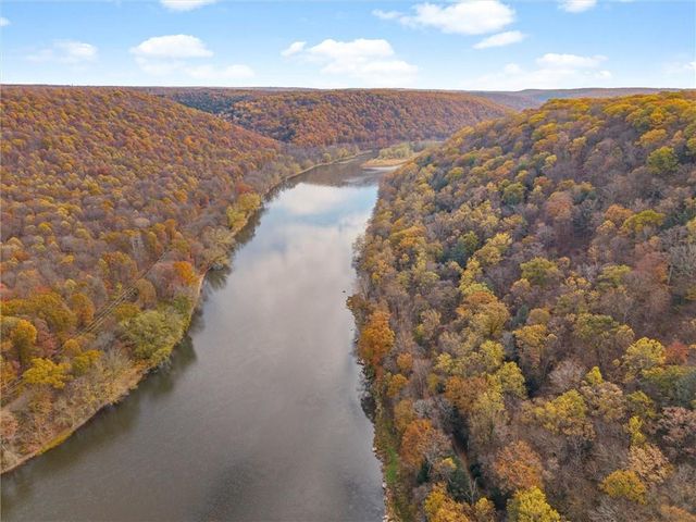 a view of lake with mountain