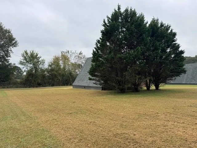 a view of a swimming pool with an outdoor space