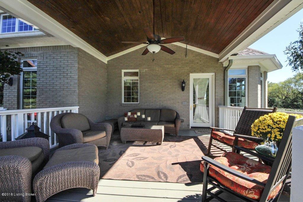 3310 Overlook Ridge Road Prospect, KY 40059 - Photo 22 of 61 COVERED PORCH OFF KITCHEN DINING AREA OVERLOOKING FLAT SECTION OF REAR YARD