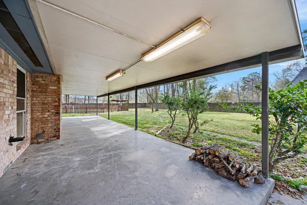 a view of outdoor space with seating area