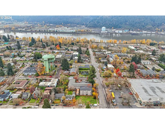 an aerial view of a city