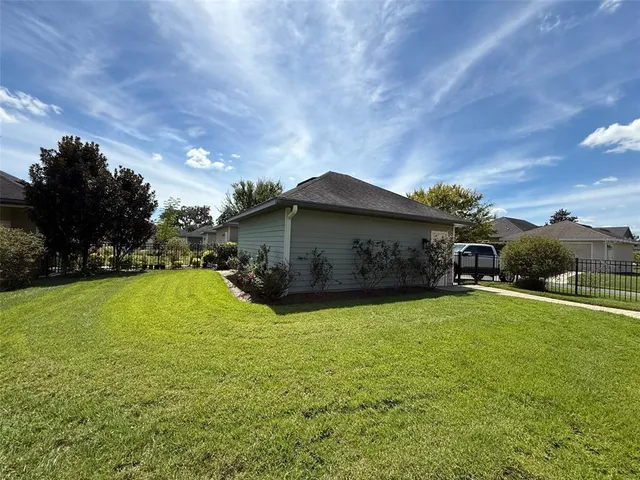 a house view with a garden space