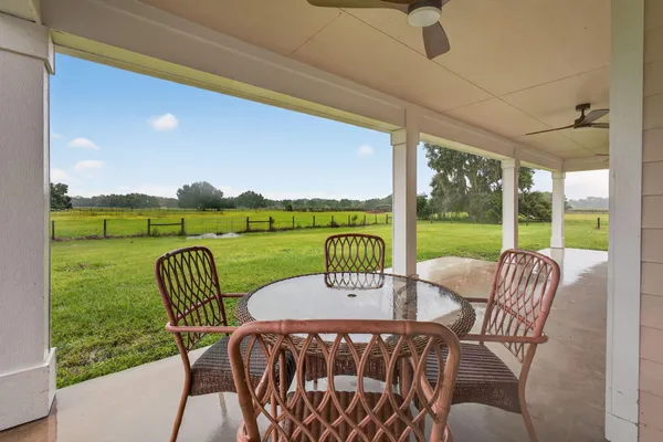 a view of a porch