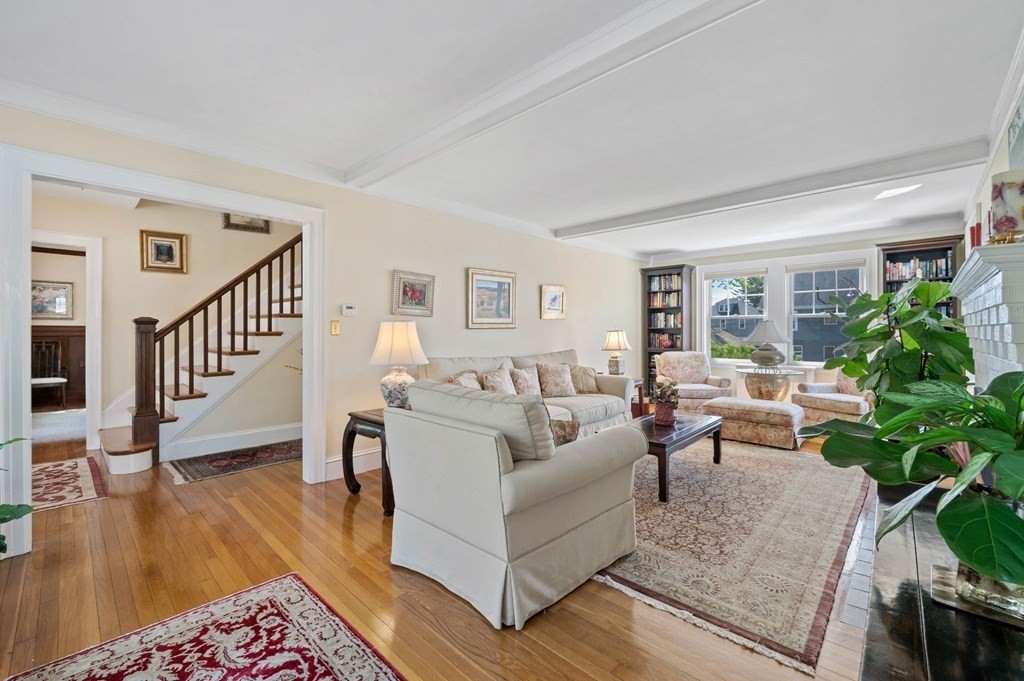28 Columbia Road Marblehead, MA 01945 - Photo 14 of 42 a living room with furniture and a wooden floor