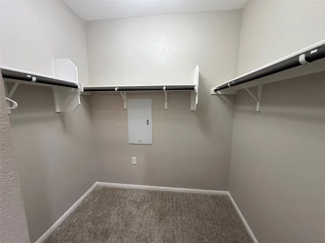 a close view of closet