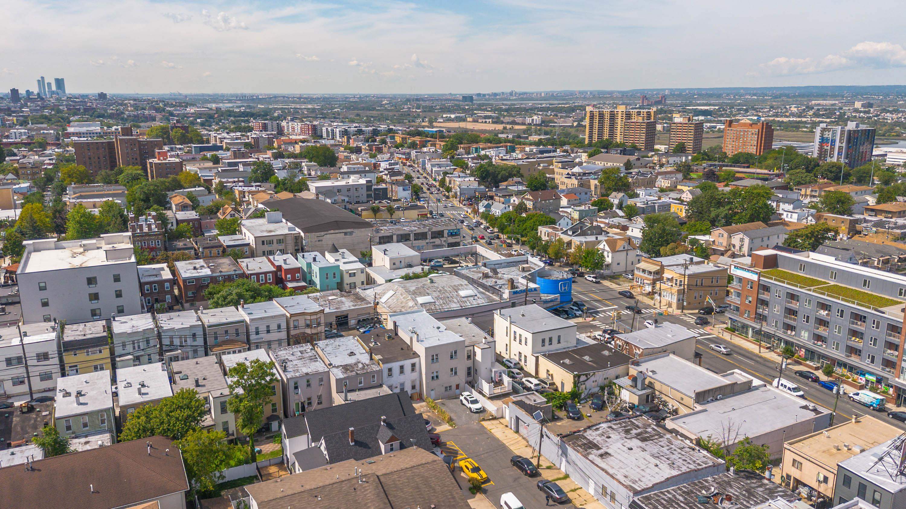 600 67th Street, Unit 1 & LL West New York, NJ 07093 - Photo 25 of 29 an aerial view of a city with lots of residential buildings