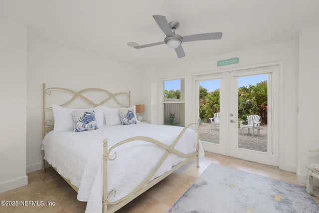 a view of a small space with racks on the wall