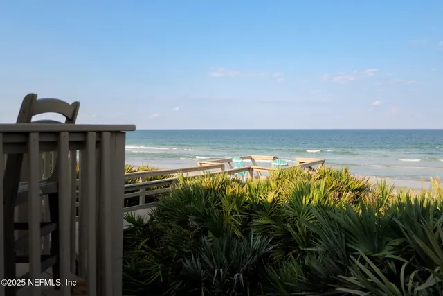 a view of balcony with chairs