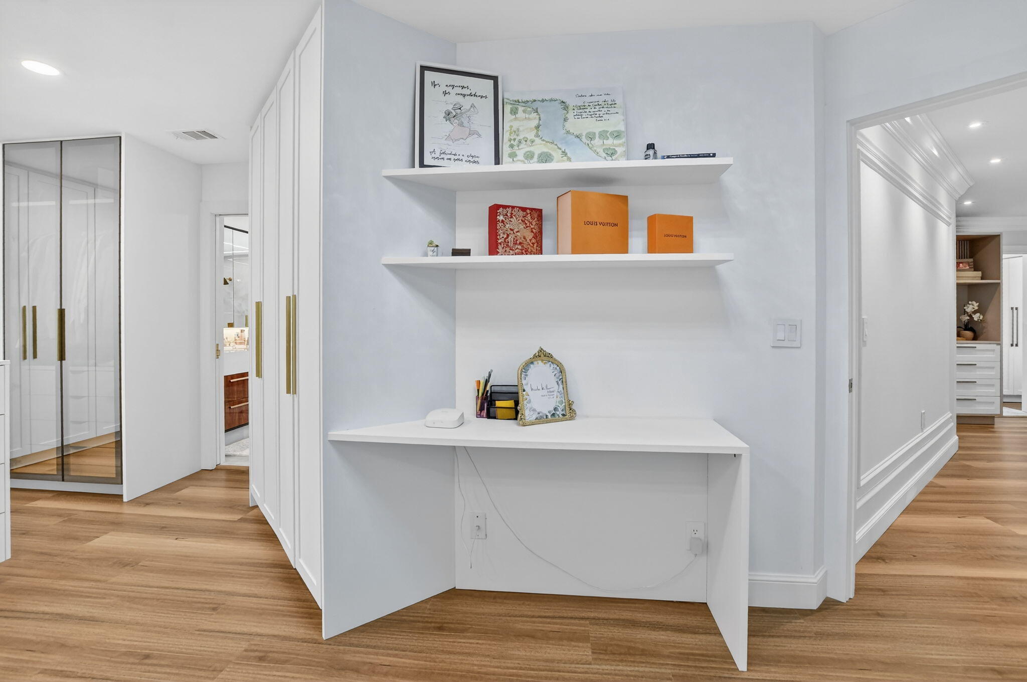 11038 Baybreeze Way Boca Raton, FL 33428 - Photo 40 of 95 a view of kitchen with wooden floor and cabinets