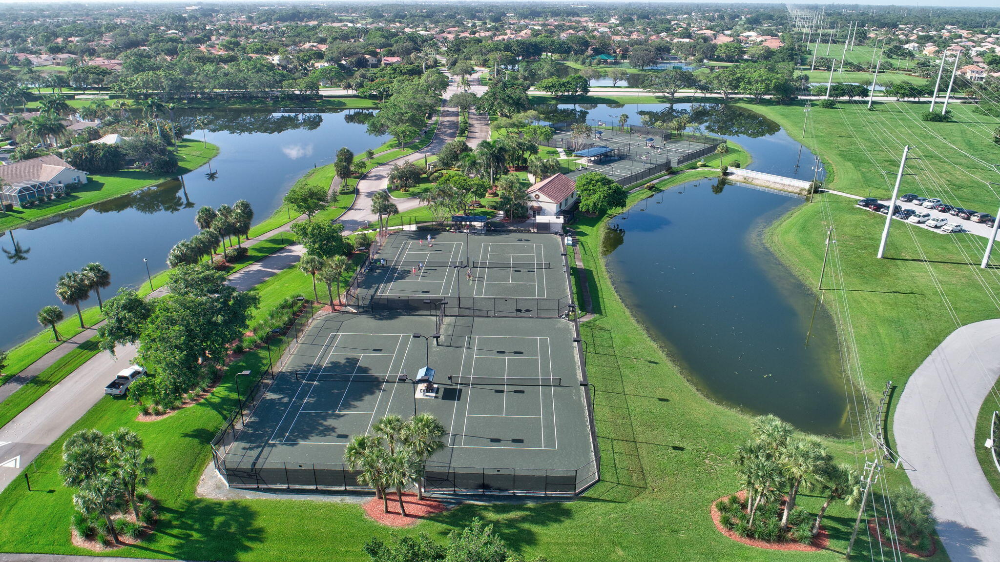 11038 Baybreeze Way Boca Raton, FL 33428 - Photo 94 of 95 an aerial view of a house with outdoor space and lake view
