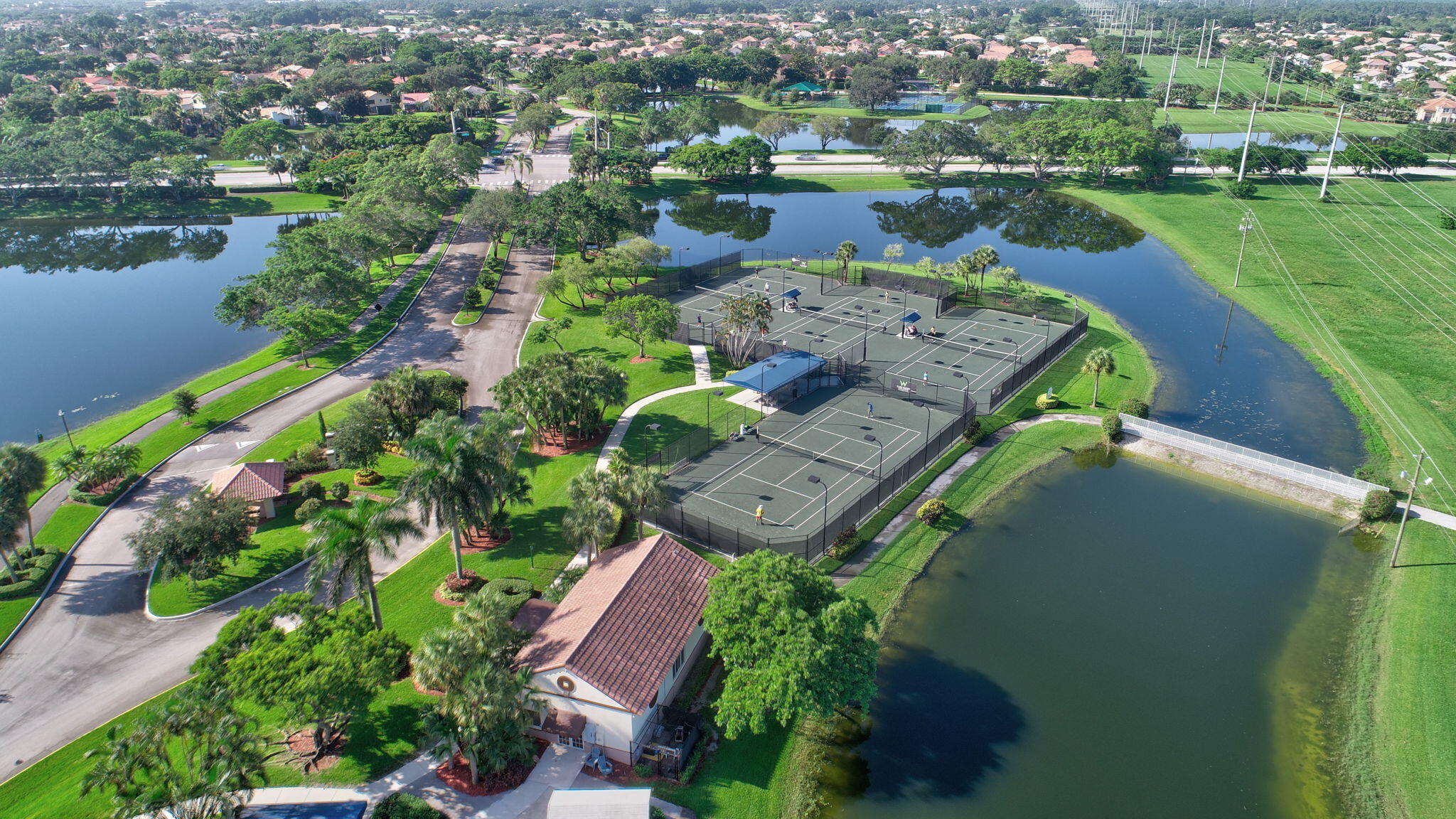 11038 Baybreeze Way Boca Raton, FL 33428 - Photo 95 of 95 an aerial view of a house with a lake view