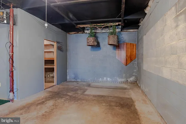 a view of storage and utility room