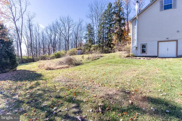 a backyard of a house