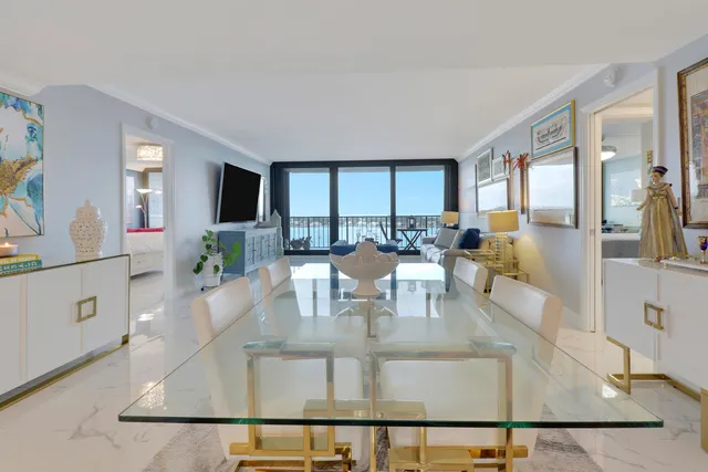 a view of a city with tall buildings