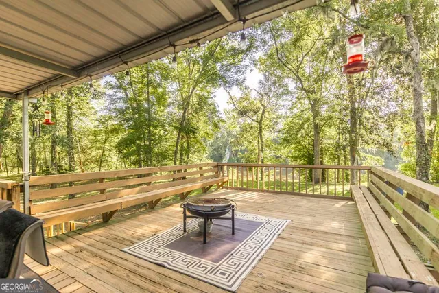 a living room with a couch and a table