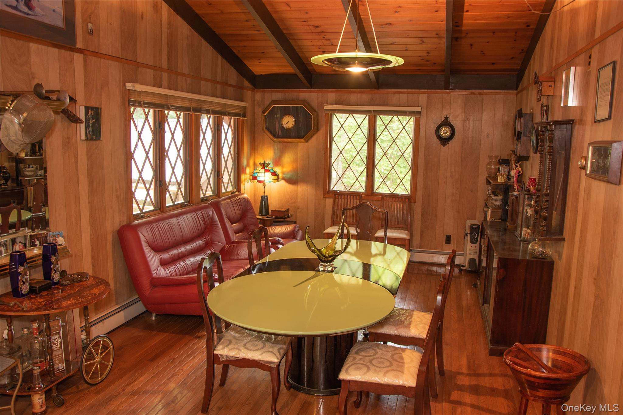 177 Davos Road Woodridge, NY 12789 - Photo 6 of 11 a view of a dining room with furniture window and outside view