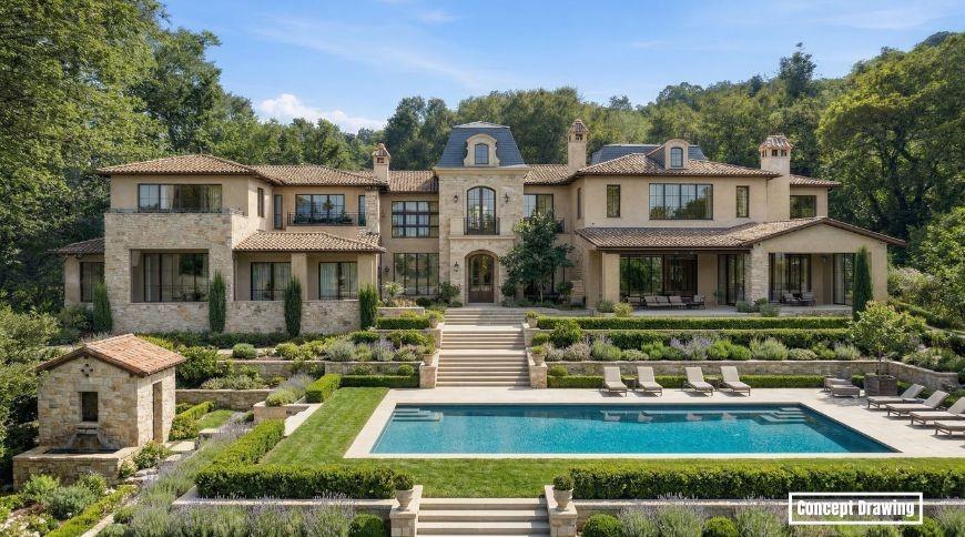 15400 Madrone Hill Road Saratoga, CA 95070 - Photo 1 of 32 a front view of houses with yard