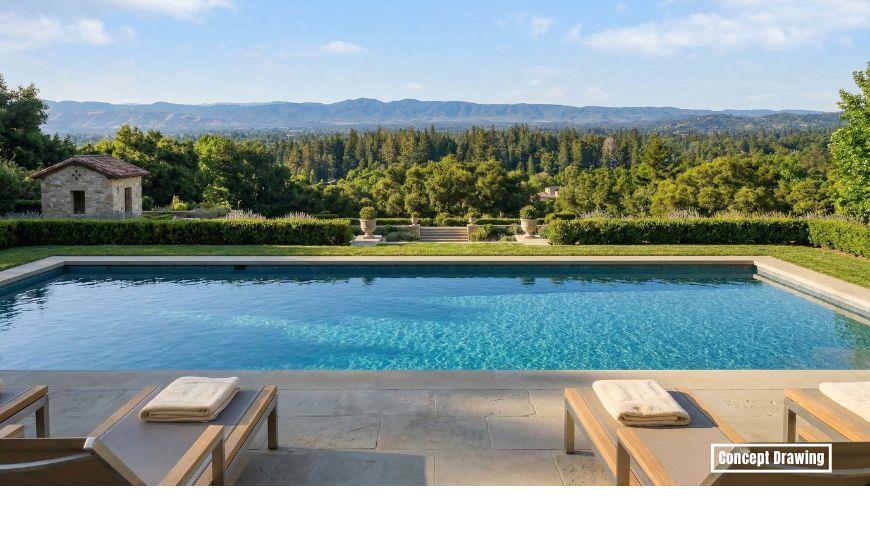 15400 Madrone Hill Road Saratoga, CA 95070 - Photo 3 of 32 a view of swimming pool with a yard