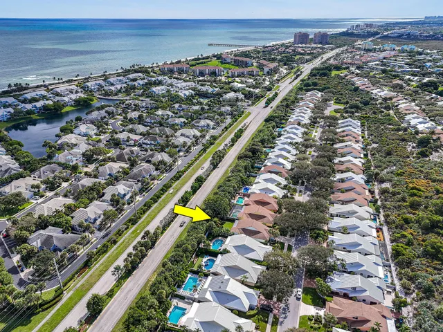 an aerial view of a city