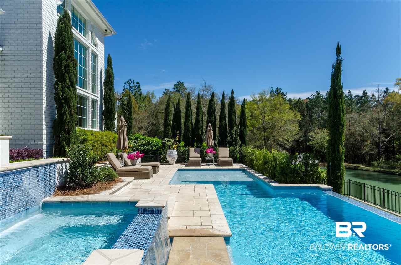 533 Falling Water Boulevard Fairhope, AL 36532 - Photo 46 of 50 Pool and Hot Tub with waterfall
