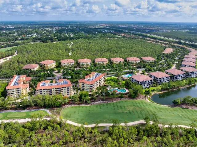 a view of a lake with a city