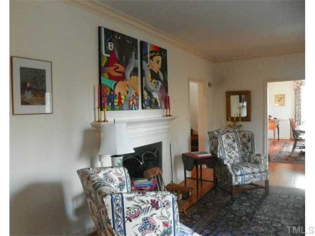 2232 Cranford Road Durham, NC 27705 - Photo 7 of 15 Living room fireplace and mantle
