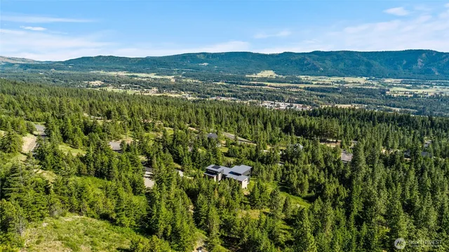 a view of city and mountain