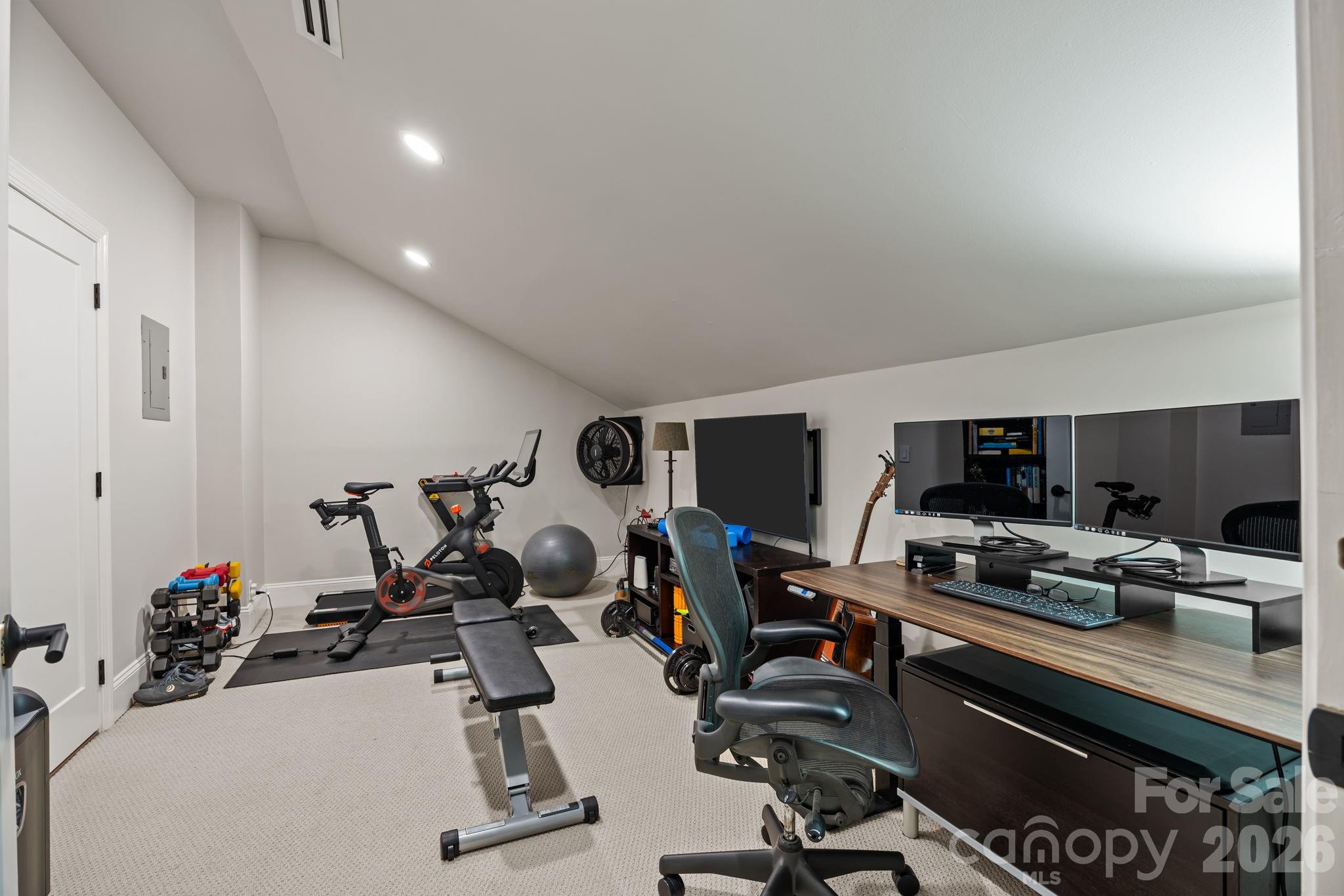 241 North Faulkner Way Davidson, NC 28036 - Photo 31 of 39 a view of a room with gym equipment