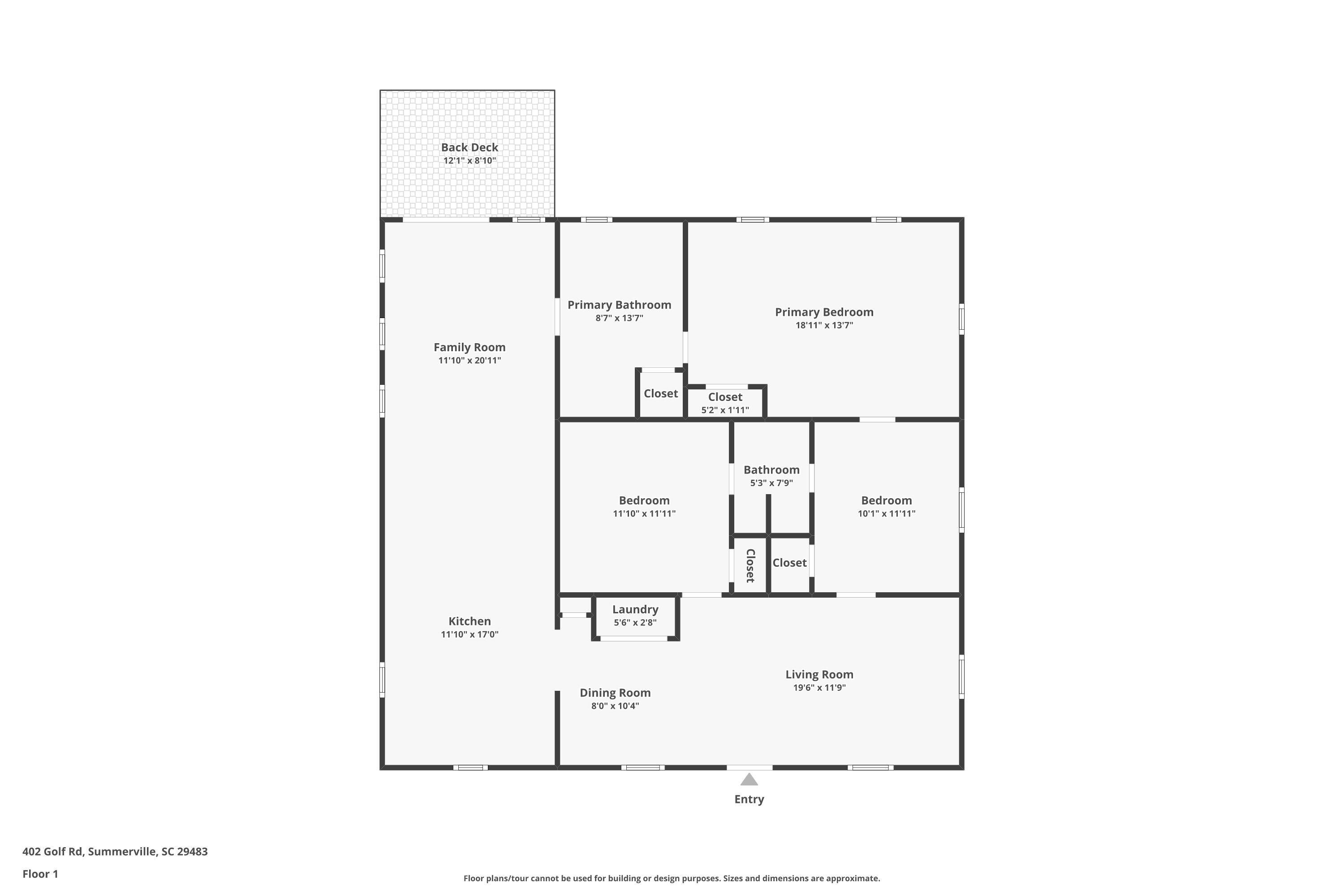 402 Golf Road Summerville, SC 29483 - Photo 42 of 43 Floor Plan