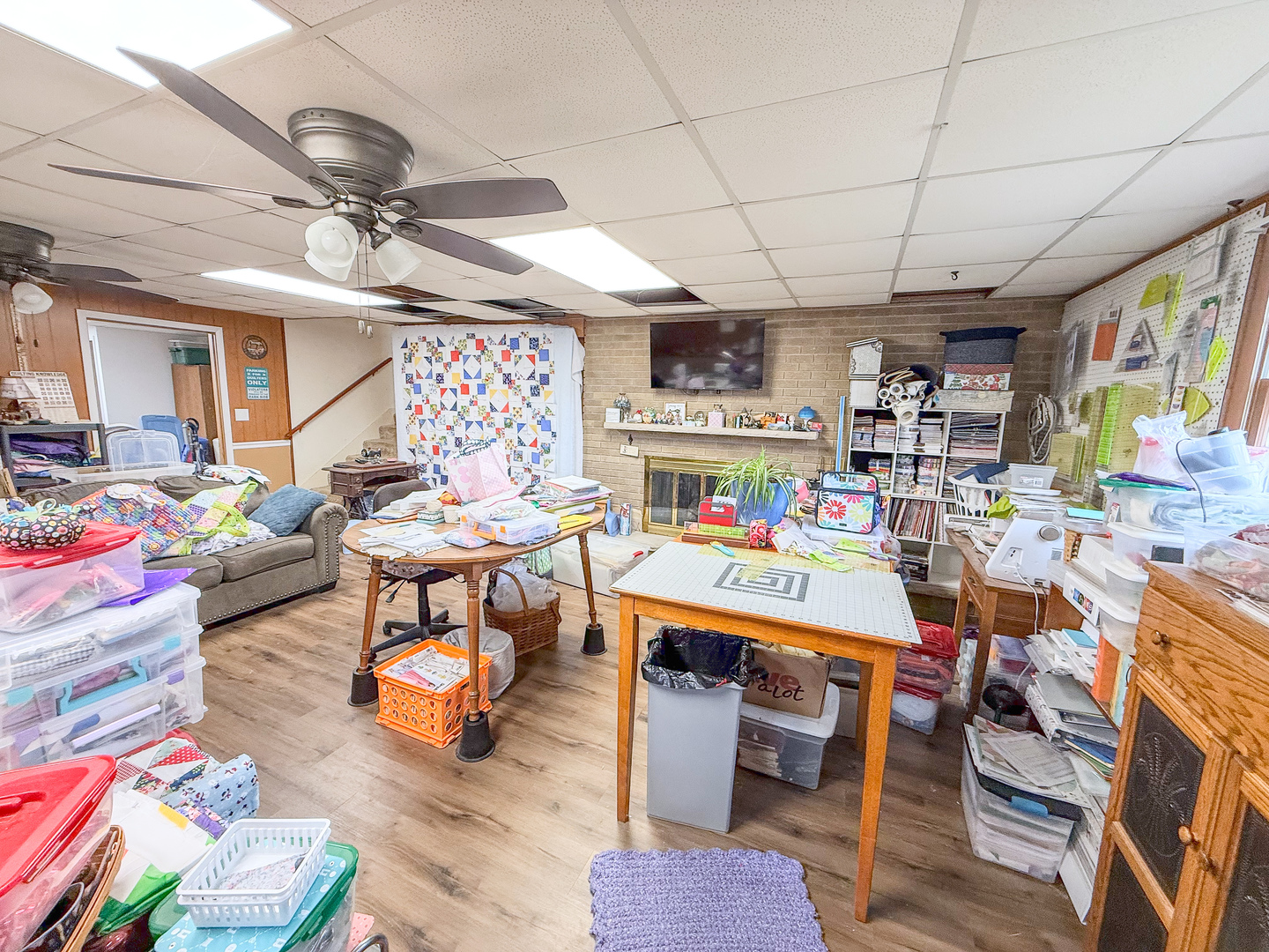 802 East 19th Street Sterling, IL 61081 - Photo 24 of 29 a living room with lots of furniture and a kitchen view