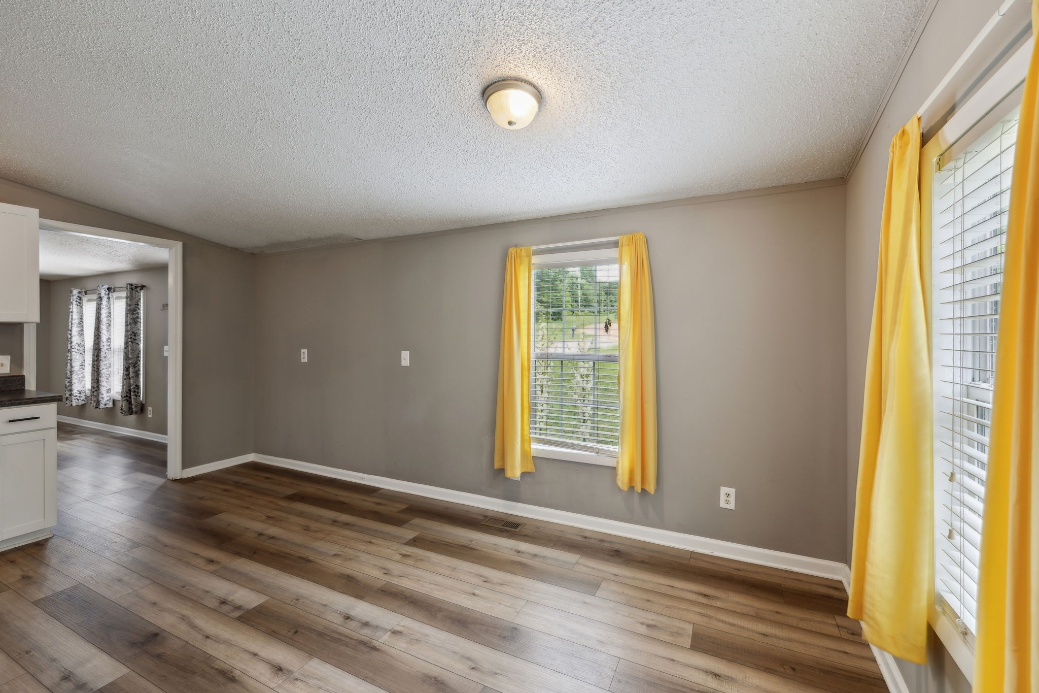 2201 Mt Pleasant Cemetery Road Primm Springs, TN 38476 - Photo 14 of 36 a view of an empty room with wooden floor and a window