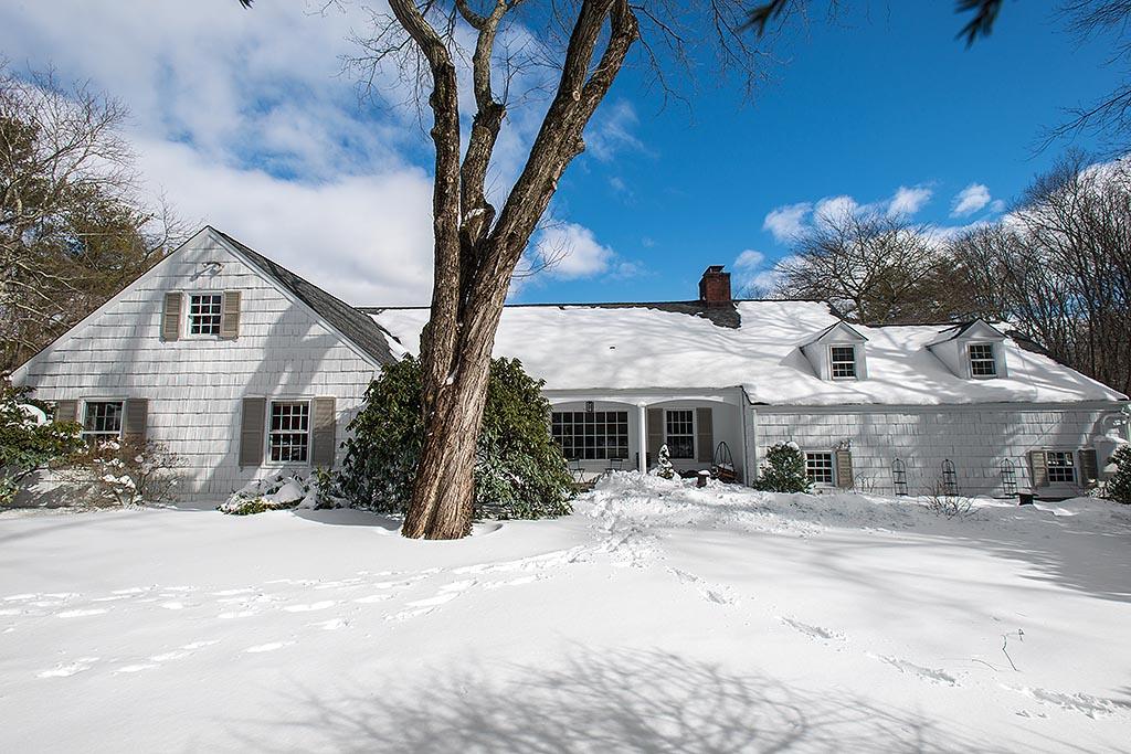 155 Michigan Road New Canaan, CT 06840 - Photo 1 of 40 a street view with residential house