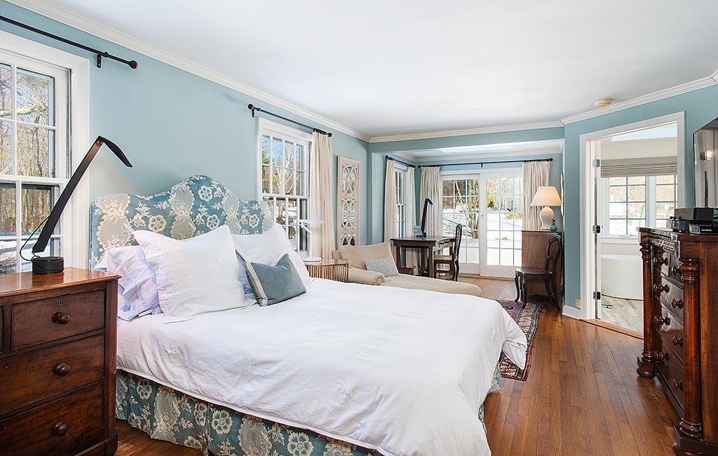 155 Michigan Road New Canaan, CT 06840 - Photo 13 of 40 a bedroom with a bed window and a dresser