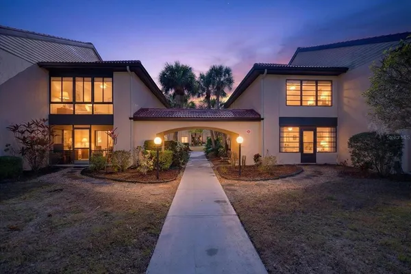 a view of a house with entertaining space