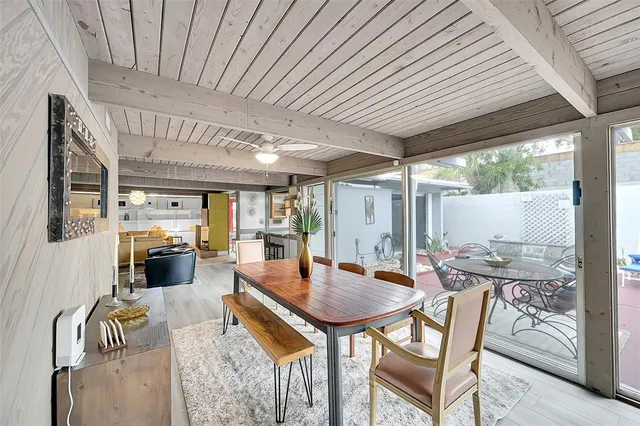 a outdoor space with furniture