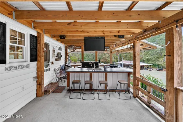 an aerial view of forest