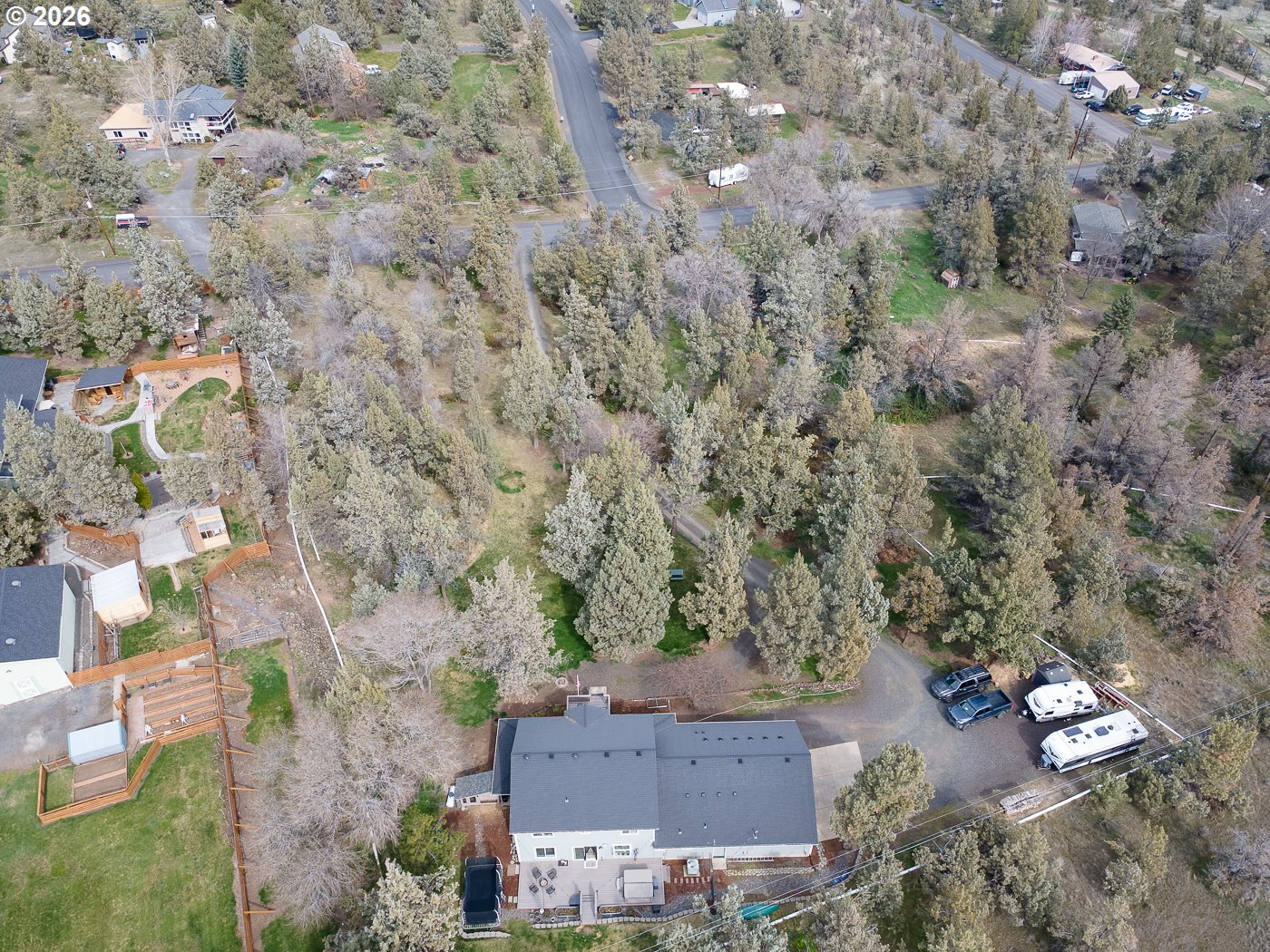 905 Southwest Burns Lane Madras, OR 97741 - Photo 39 of 40 an aerial view of residential house with outdoor space