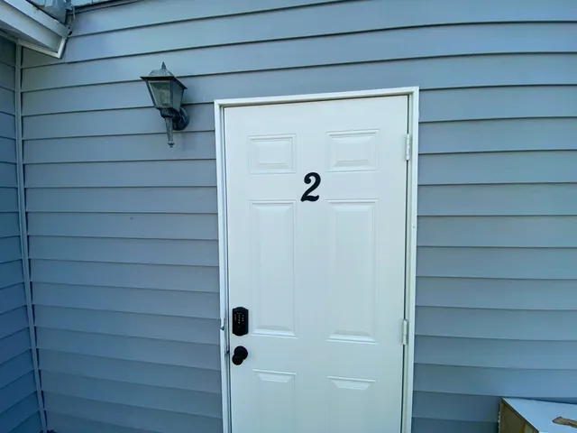 a view of front door