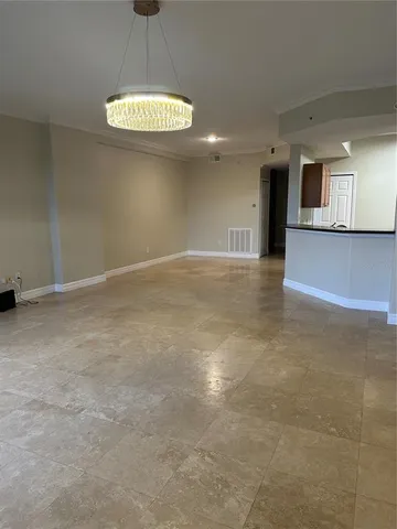 a view of a livingroom with a window