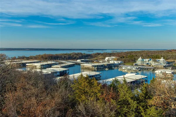 a view of a ocean with boats
