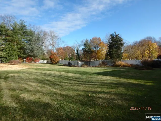 a big yard with lots of green space