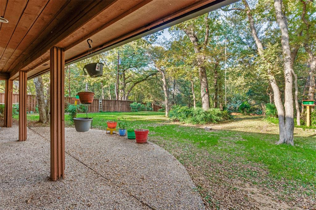 a view of a park with slide